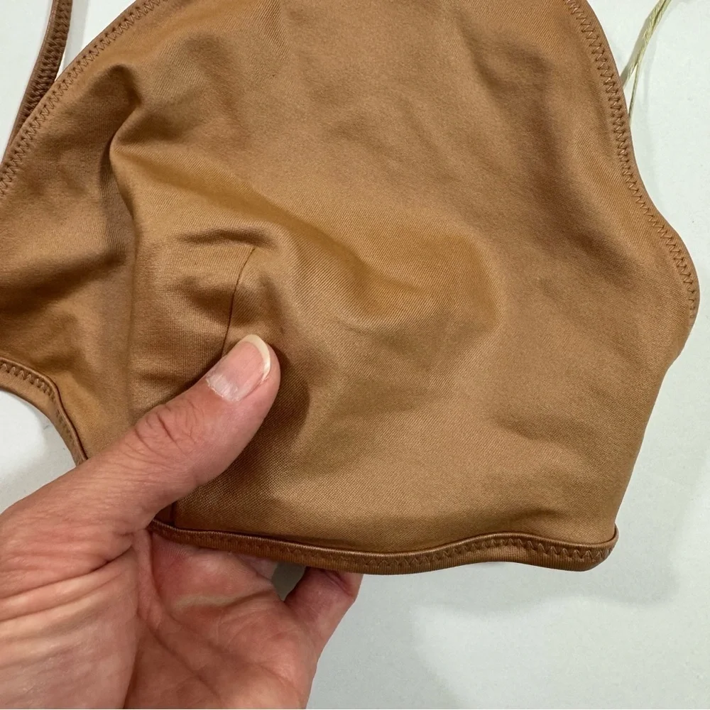 New DAMAGED Skims Swim Wet Jersey Triangle Bra Top